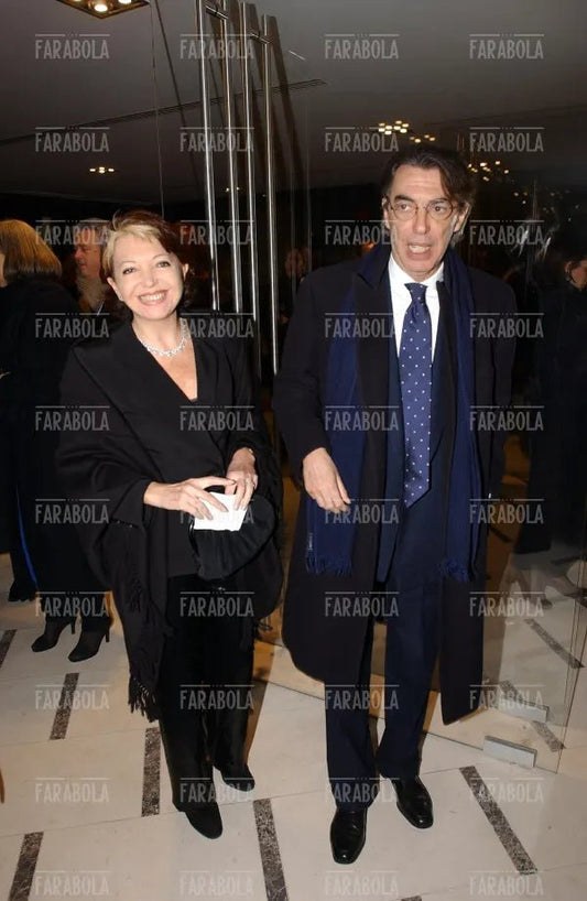 Massimo Moratti con la sorella Bedi, Milano, 2002 - Farabola Immagine digitale