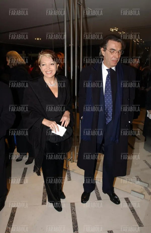 Massimo Moratti con la sorella Bedi, Milano, 2002 - Farabola Immagine digitale