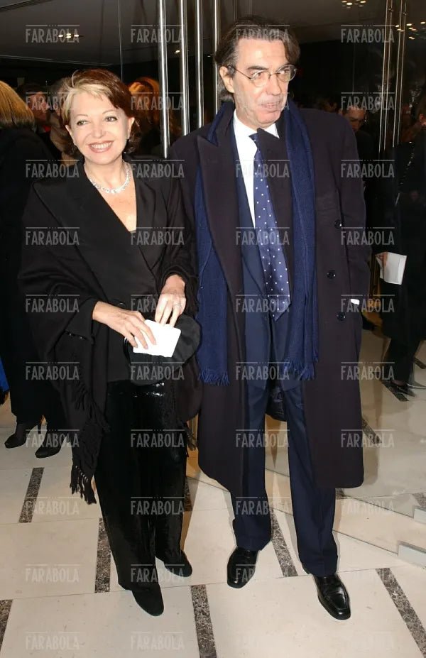 Massimo Moratti con la sorella Bedi, Milano, 2002 - Farabola Immagine digitale