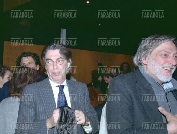 Massimo Moratti e Gino Strada, Milano, 2002 - Farabola Immagine digitale