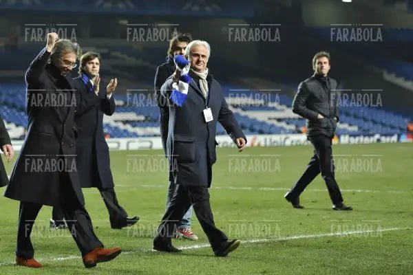 Massimo Moratti prima della partita tra Chelsea e Inter, Londra, 2010 - Farabola Immagine digitale