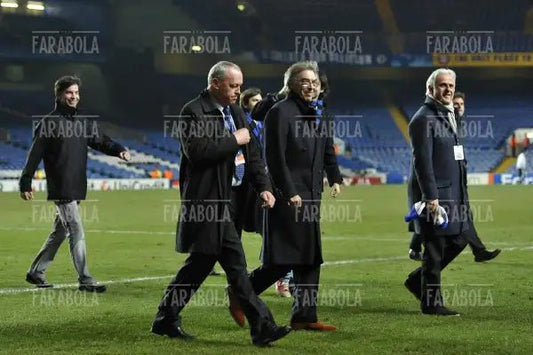 Massimo Moratti prima della partita tra Chelsea e Inter, Londra, 2010 - Farabola Immagine digitale