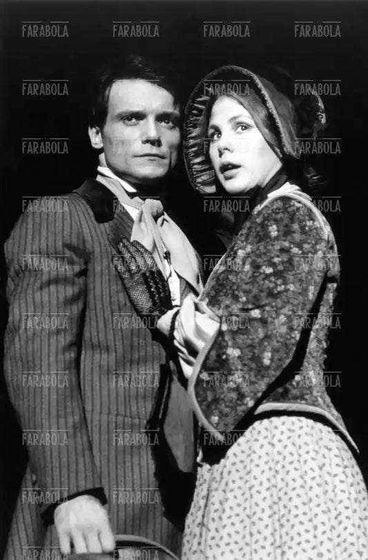 Massimo Ranieri e Ottavia Piccolo nel musical Barnum, Milano, 1984 - Farabola Immagine digitale