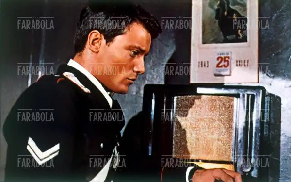 Massimo Ranieri in una scena del film Salvo D'Acquisto, 1975 - Farabola Immagine digitale