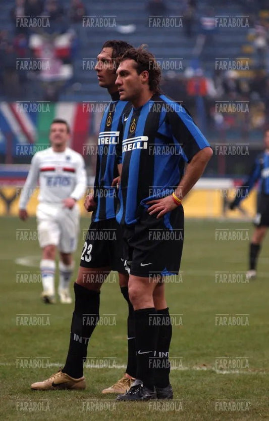 Materazzi e Vieri, Inter vs Sampdoria, 2005 - Farabola Immagine digitale