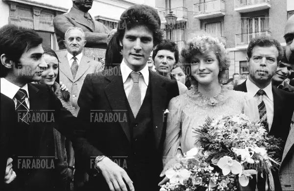 Matrimonio di Alain Elkann e Margherita Agnelli, 1975 - Farabola Immagine digitale
