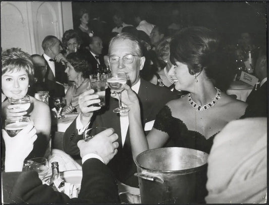 Maurice Chevalier e Sophia Loren 1959 Ft 37508 - Stampa 24x18 cm - Farabola Stampa ai sali d'argento