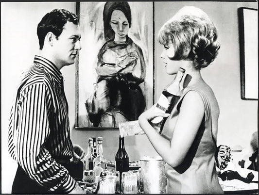 Maurice Ronet e Claudia Mori 1965 Ft 37551 - Stampa 24x18 cm - Farabola Stampa ai sali d'argento (anni 90)