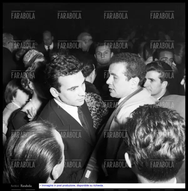 Maurizio Arena ed Enzo Tortora, Sei giorni della canzone, 1958 - Farabola Immagine digitale