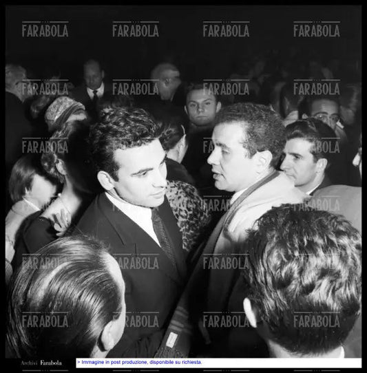Maurizio Arena ed Enzo Tortora, Sei giorni della canzone, 1958 - Farabola Immagine digitale