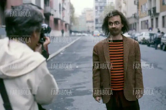 Maurizio Nichetti sul set del film Ladri di saponette, 1989 - Farabola Immagine digitale