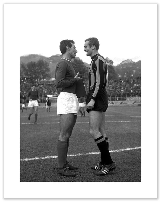 Mazzola e Picchi, Inter-Varese 1967 - Farabola Fotografia