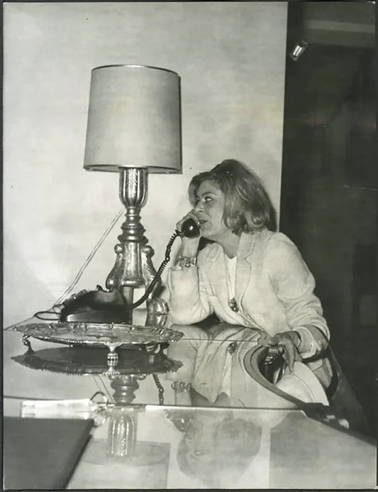Melina Mercouri 1965 Ft 37341 - Stampa 21x27 cm - Farabola Stampa ai sali d'argento (anni 90)