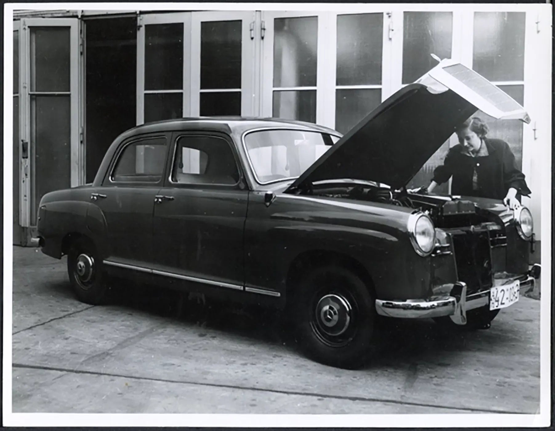 Mercedes 180 1953 Ft 36557 - Stampa 20x15 cm - Farabola Stampa ai sali d'argento