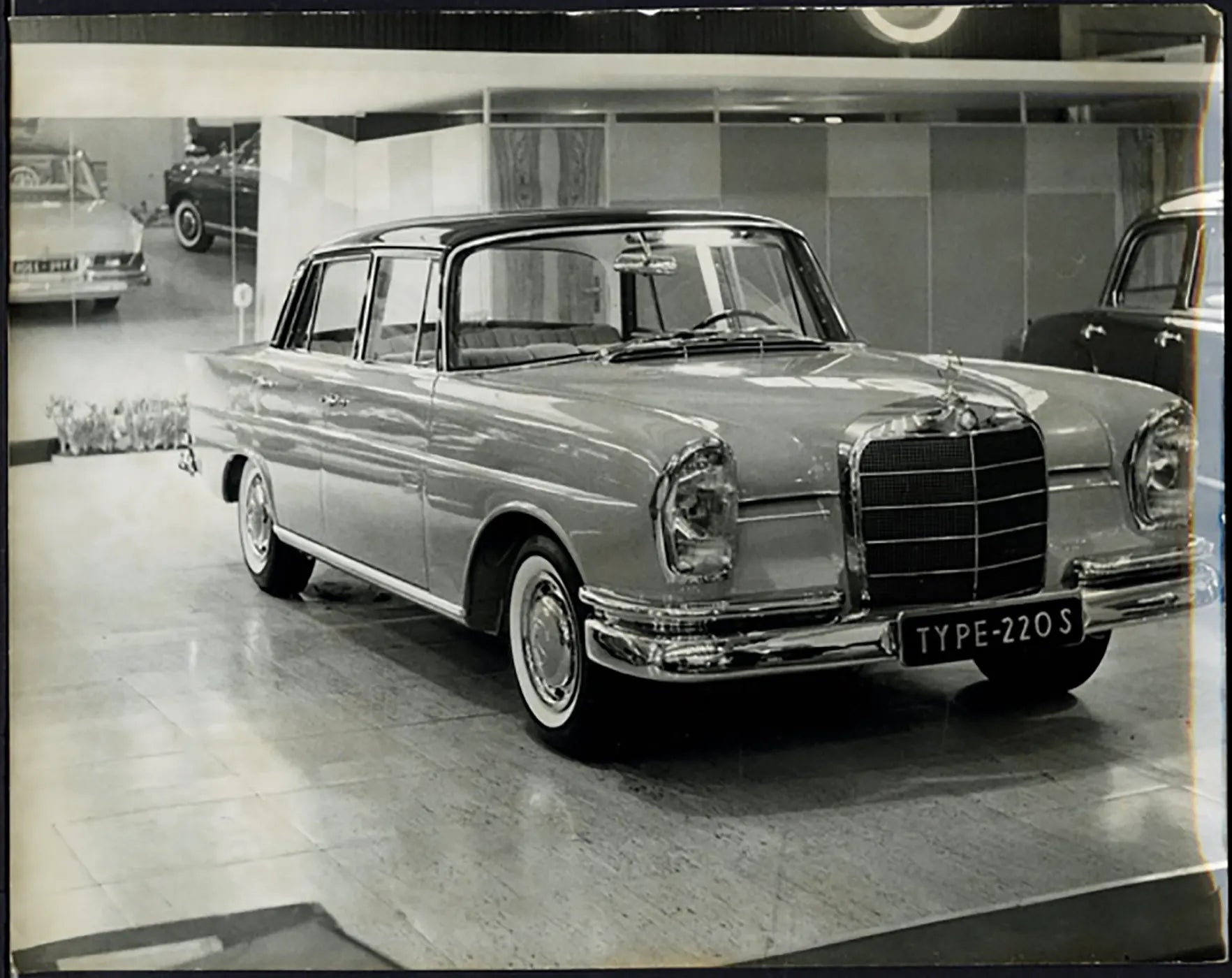 Mercedes 220 S Salone Auto Ginevra 1960 Ft 36909 - Stampa 21x27 cm - Farabola Stampa ai sali d'argento