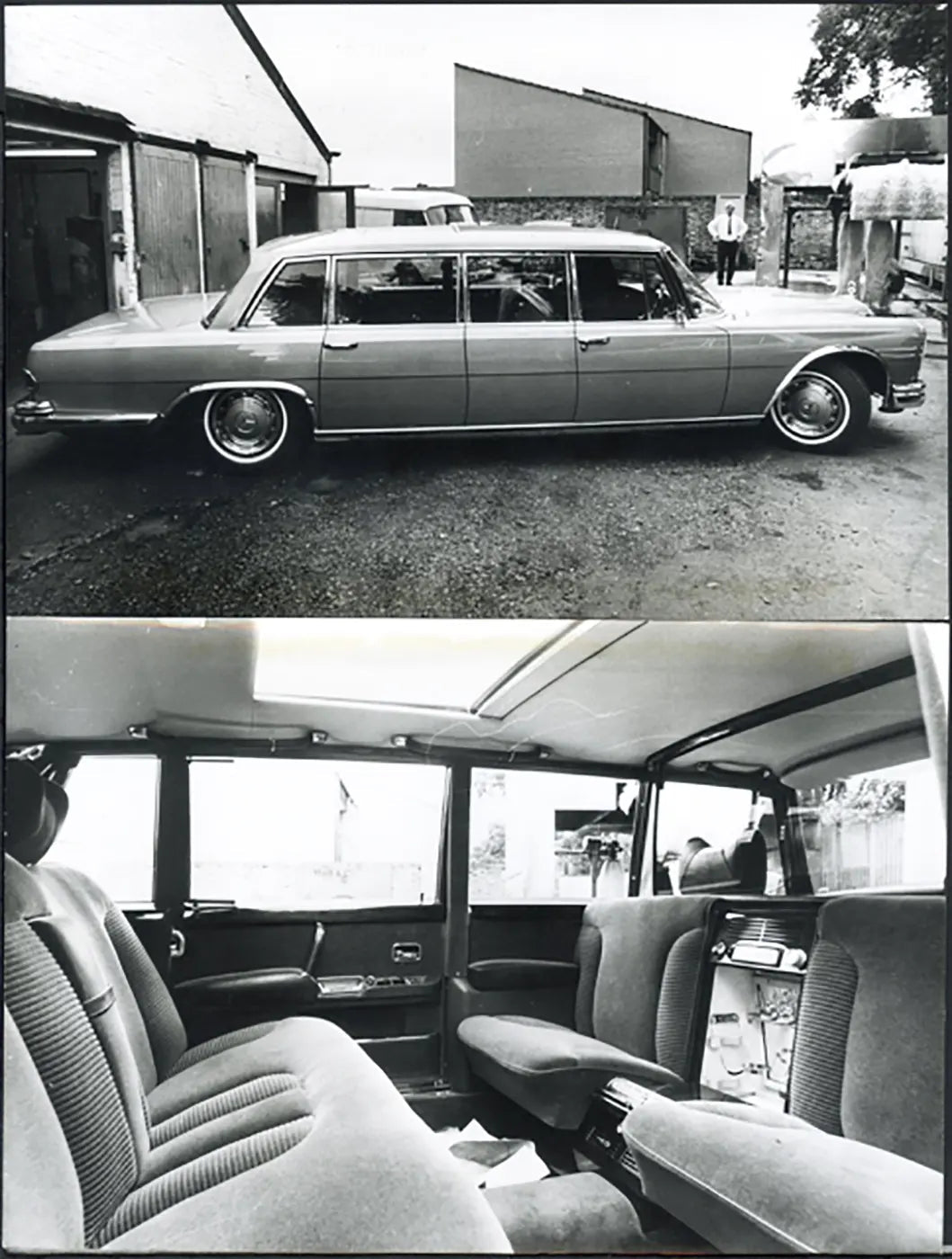 Mercedes con interni di lusso 1973 Ft 36531 - Stampa 25x32 cm - Farabola Stampa ai sali d'argento
