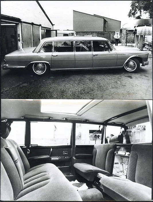 Mercedes con interni di lusso 1973 Ft 36531 - Stampa 25x32 cm - Farabola Stampa ai sali d'argento