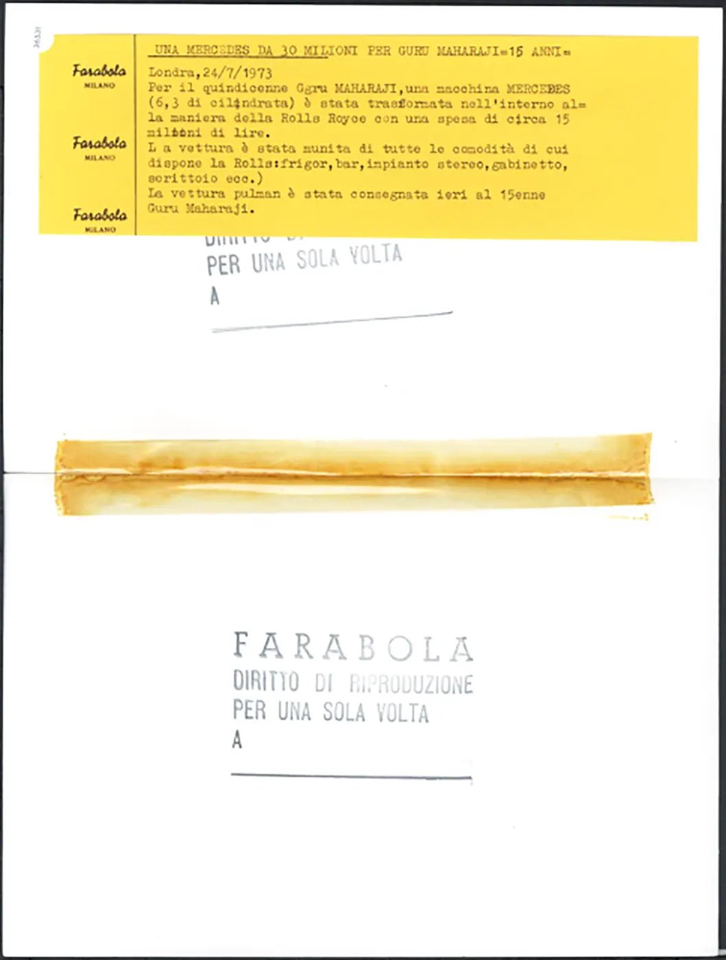 Mercedes con interni di lusso 1973 Ft 36531 - Stampa 25x32 cm - Farabola Stampa ai sali d'argento
