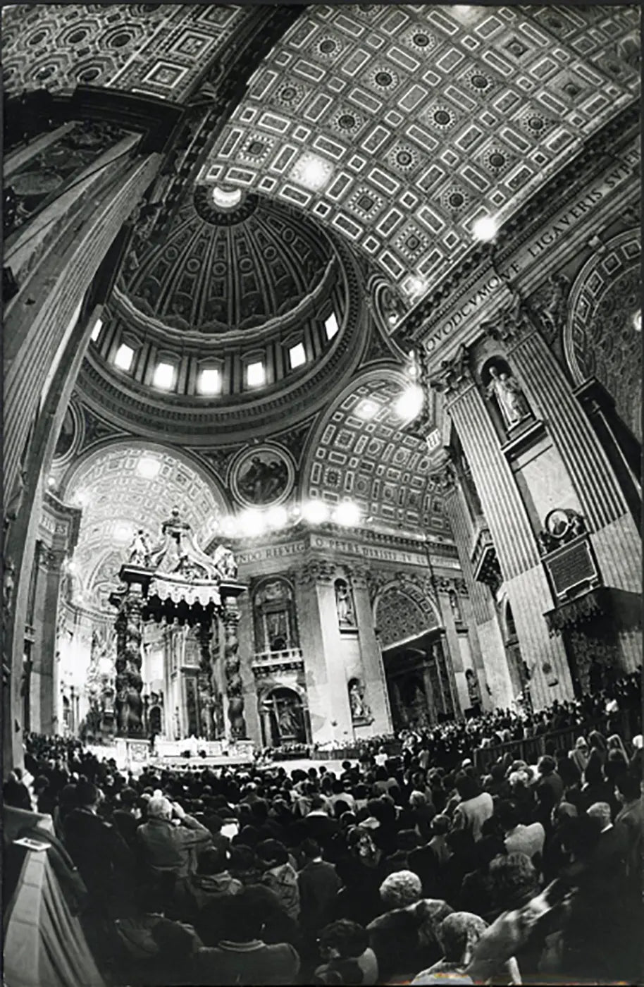 Messa del papa in San Pietro 1980 Ft 5016 - Stampa 20x30 cm - Farabola Stampa ai sali d'argento