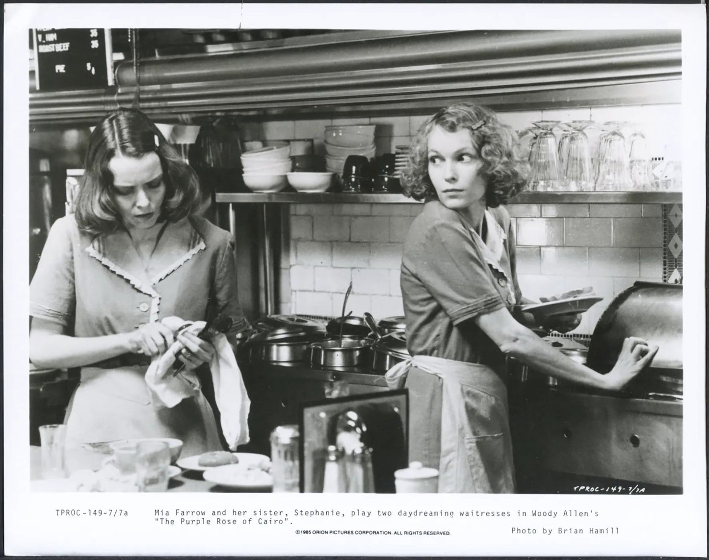 Mia Farrow e la sorella Stephania 1985 Ft 37532 - Stampa 20x25 cm - Farabola Stampa ai sali d'argento