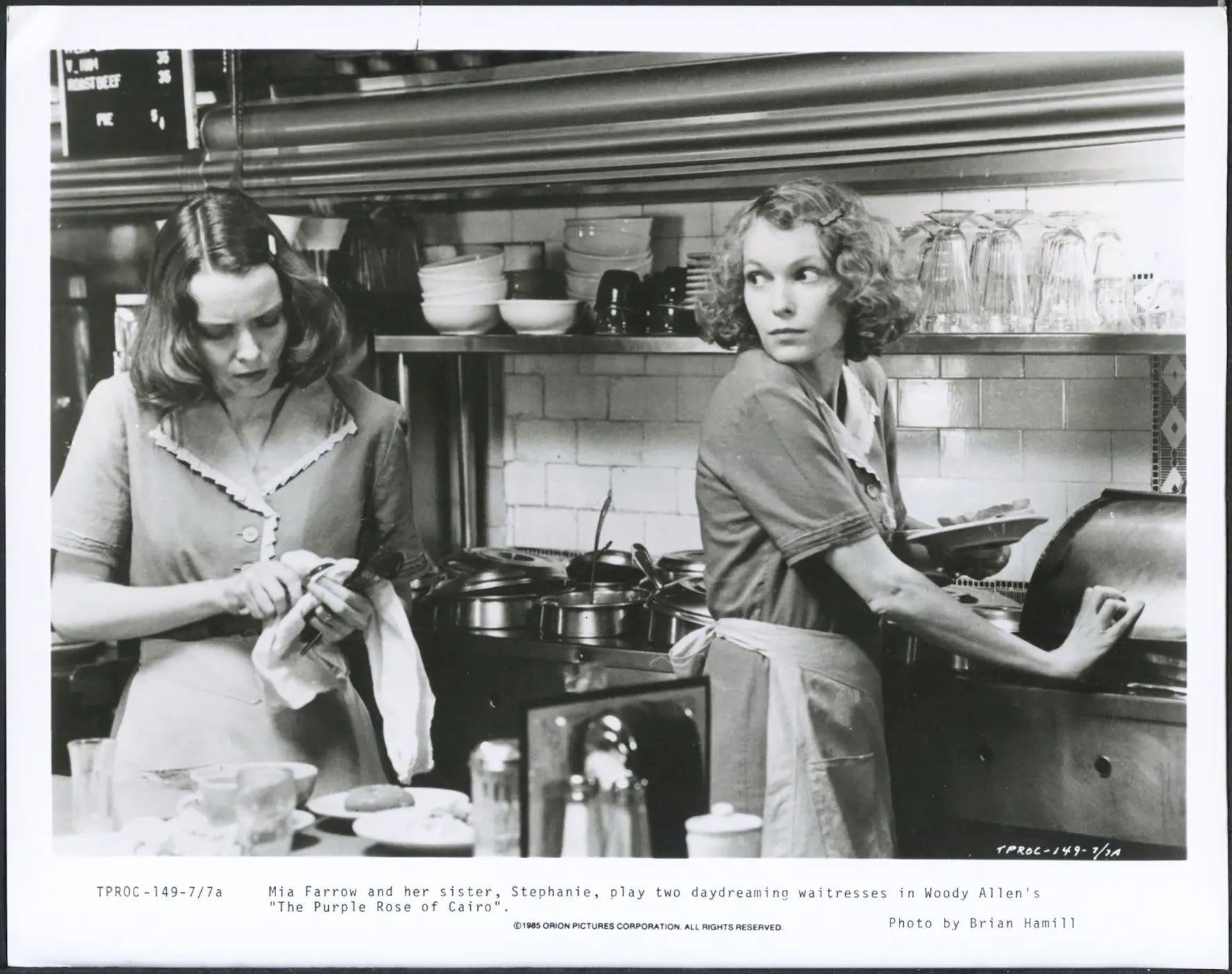 Mia Farrow e la sorella Stephania 1985 Ft 37532 - Stampa 20x25 cm - Farabola Stampa ai sali d'argento