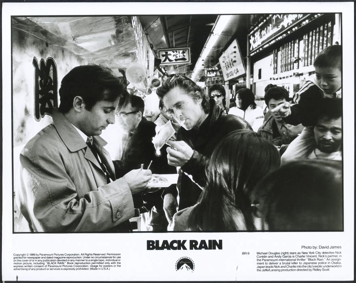 Michael Douglas e Andy Garcia 1989 Ft 37531 - Stampa 20x25 cm - Farabola Stampa ai sali d'argento