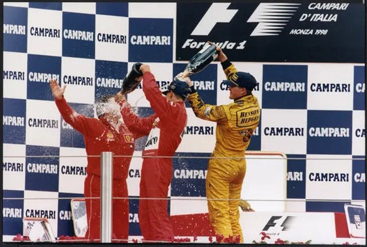 Michael e Ralph Schumacher Jean Todt 1998 Ft 4206 - Stampa 20x30 cm - Farabola Stampa digitale