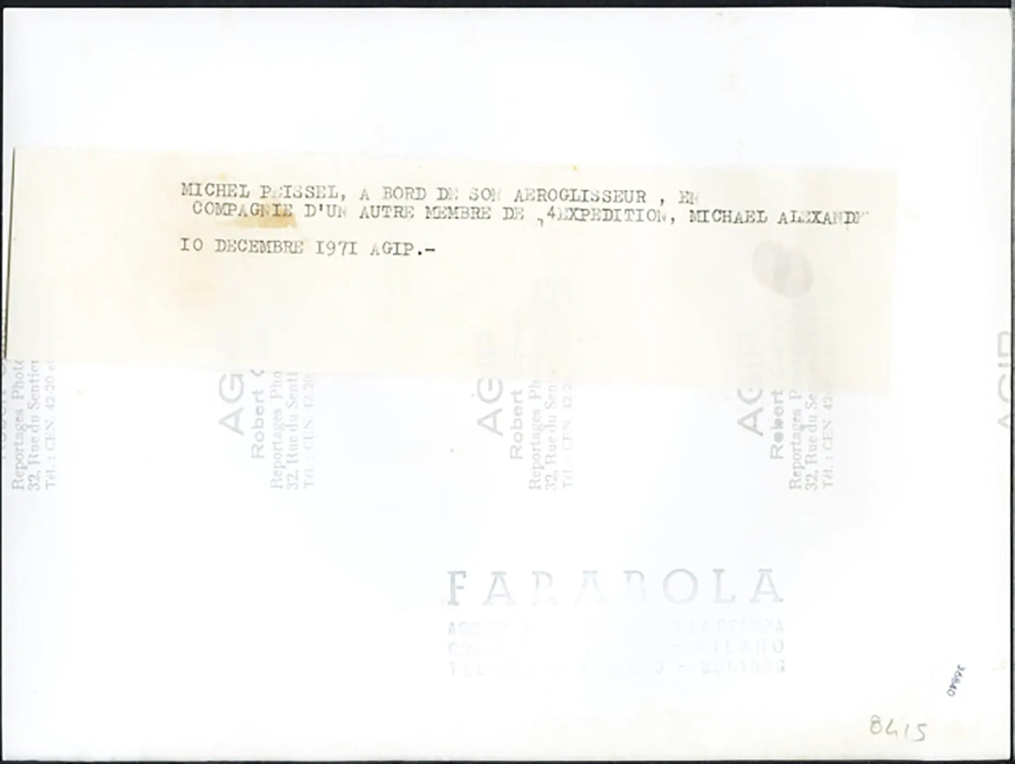Michel Peissel etnologo 1971 Ft 36840 - Stampa 24x18 cm - Farabola Stampa ai sali d'argento