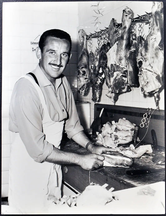 Michel Thepault Macellaio anni 60 Ft 2846 - Stampa 21x27 cm - Farabola Stampa ai sali d'argento