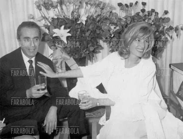 Michelangelo Antonioni e Monica Vitti, anni 60 - Farabola Immagine digitale
