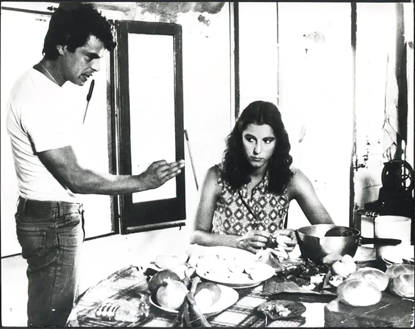 Michele Placido e Stefani Sandrelli 1978 Ft 37557 - Stampa 21x27 cm - Farabola Stampa ai sali d'argento