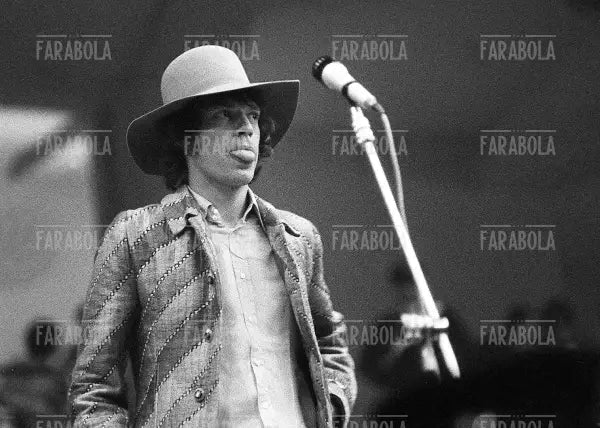 Mick Jagger, Concerto dei Rolling Stones, Milano, 1967 - Farabola Immagine digitale