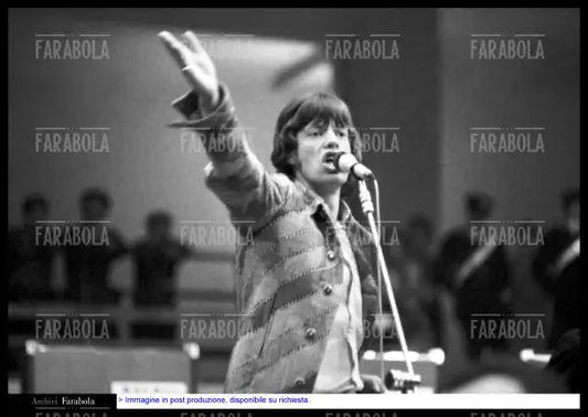 Mick Jagger, concerto dei Rolling Stones, Milano, 1967 - Farabola Immagine digitale