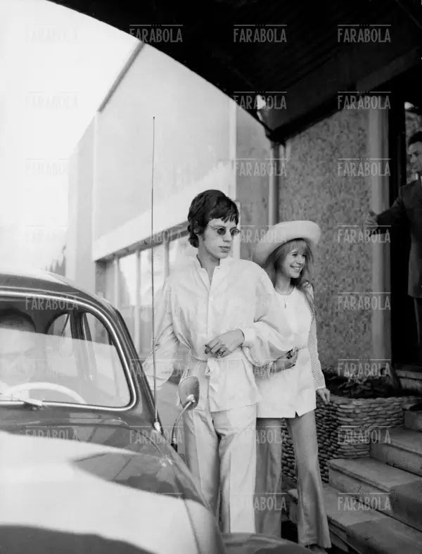 Mick Jagger e Marianne Faithfull, Festival di Sanremo, 1967 - Farabola Immagine digitale
