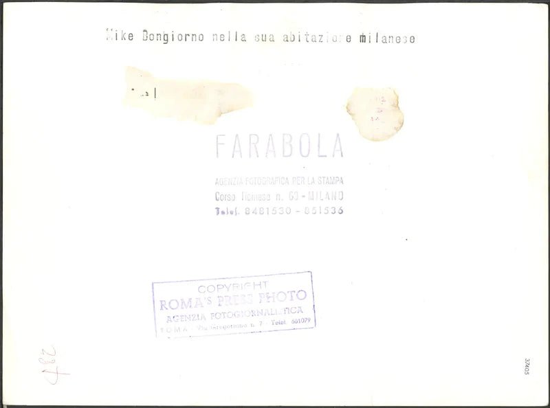 Mike Bongiorno anni 60 Ft 37405 - Stampa 24x18 cm - Farabola Stampa ai sali d'argento
