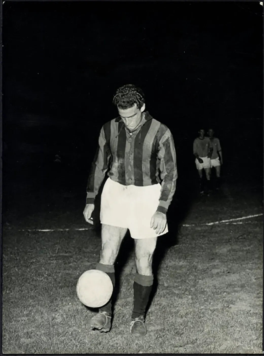 Milan Esordio di Ernesto Grillo 1957 Ft 5417 - Stampa 24x18 cm - Farabola Stampa ai sali d'argento