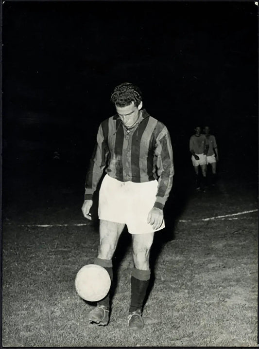 Milan Esordio di Ernesto Grillo 1957 Ft 5417 - Stampa 24x18 cm - Farabola Stampa ai sali d'argento