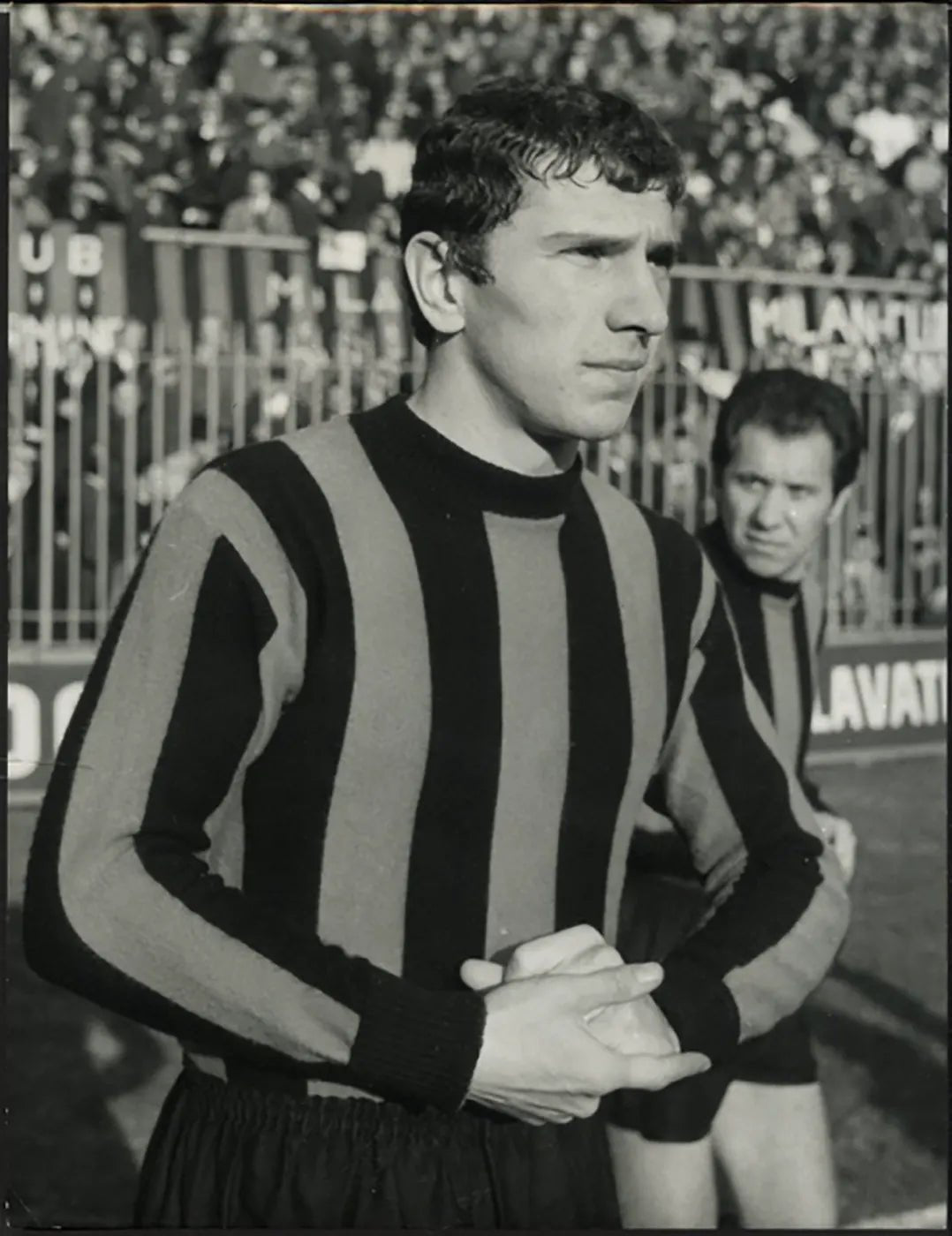 Milan Giuseppe Savoldi 1967 Ft 5457 - Stampa 21x27 cm - Farabola Stampa ai sali d'argento