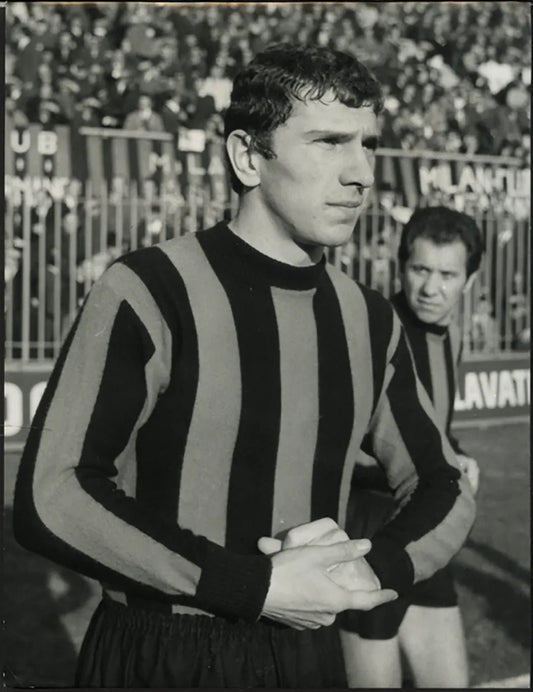Milan Giuseppe Savoldi 1967 Ft 5457 - Stampa 21x27 cm - Farabola Stampa ai sali d'argento