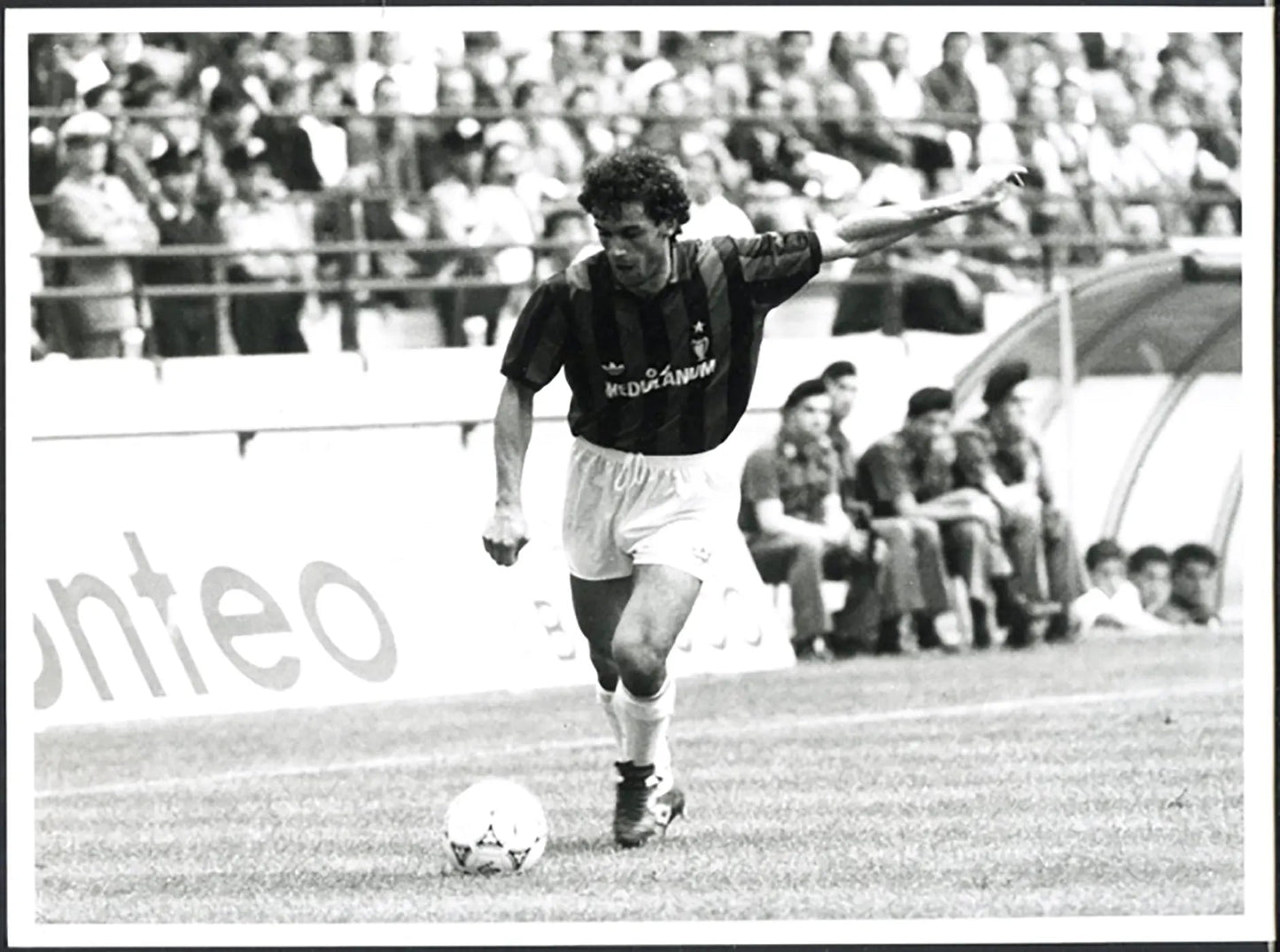 Milan Roberto Donadoni anni 90 Ft 5640 - Stampa 24x18 cm - Farabola Stampa ai sali d'argento