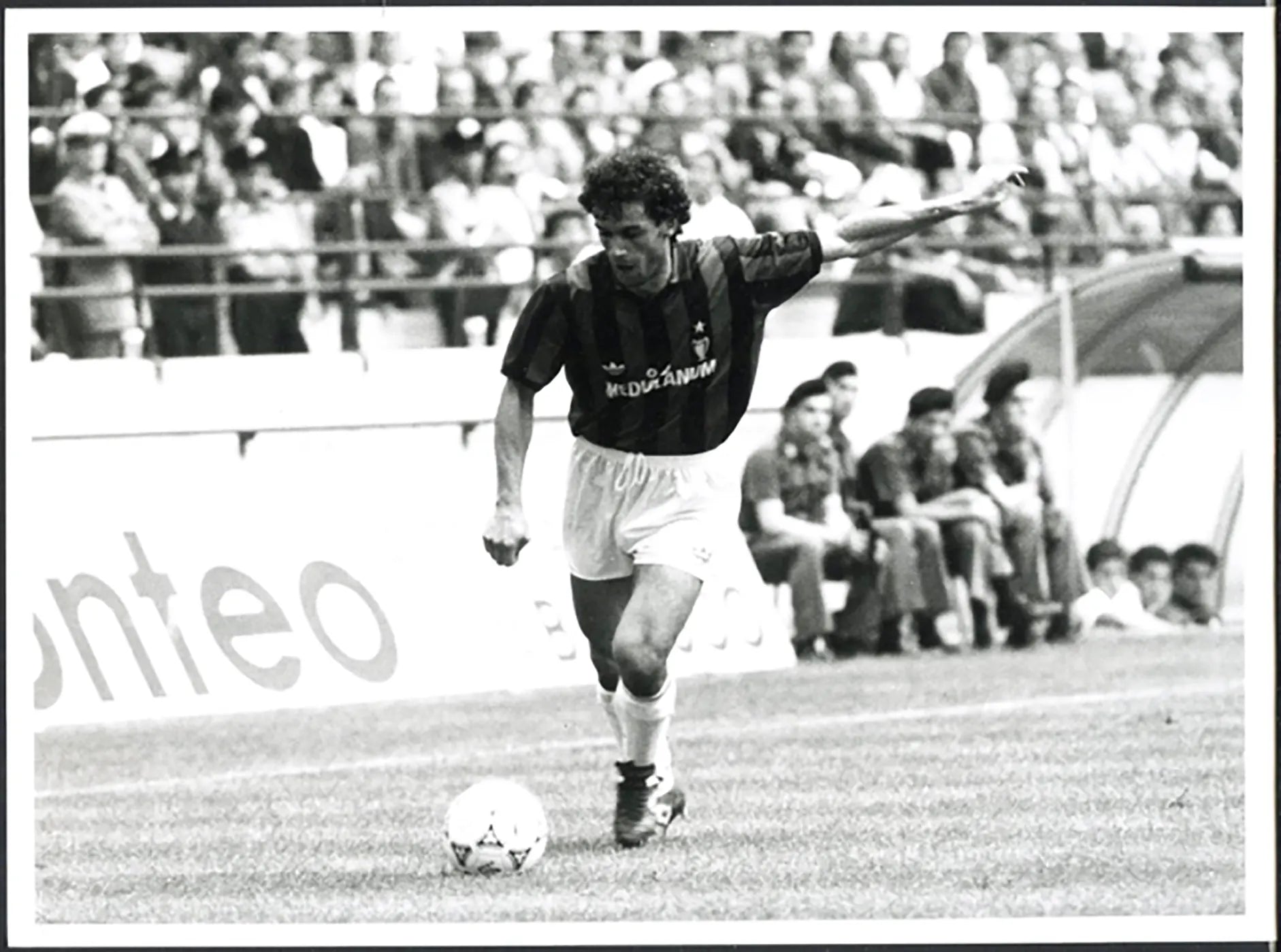 Milan Roberto Donadoni anni 90 Ft 5640 - Stampa 24x18 cm - Farabola Stampa ai sali d'argento