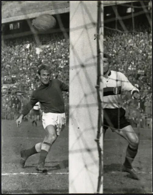 Milan - Torino 1958 Ft 4128 - Stampa 21x27 cm - Farabola Stampa ai sali d'argento