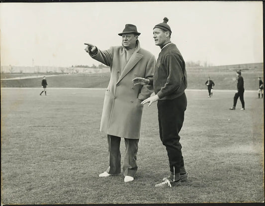 Milan Viani e Liedholm a Milanello 1963 Ft 5451 - Stampa 21x27 cm - Farabola Stampa ai sali d'argento