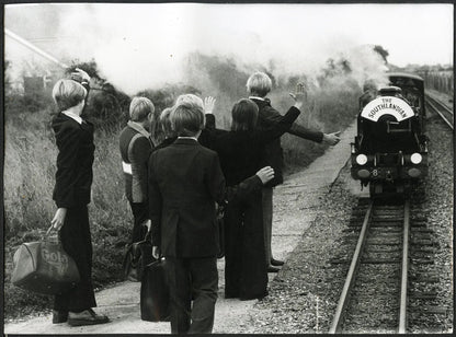 Mini - treno scuolabus a Londra 1977 Ft 36131 - Stampa 20x15 cm - Farabola Stampa ai sali d'argento