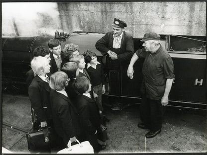 Mini - treno scuolabus a Londra 1977 Ft 36132 - Stampa 20x15 cm - Farabola Stampa ai sali d'argento