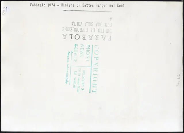 Miniera di Bettes Hanger, Regno Unito, 1974 Ft 4276 - Stampa 20x30 cm - Farabola Stampa ai sali d'argento