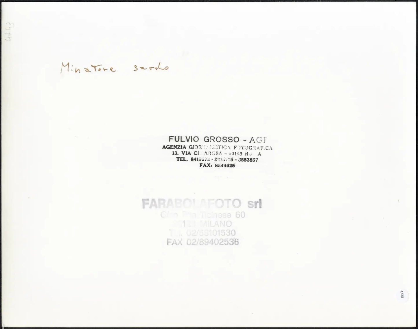 Miniera di Montevecchio occupata 1991 Ft 4735 - Stampa 24x30 cm - Farabola Stampa ai sali d'argento