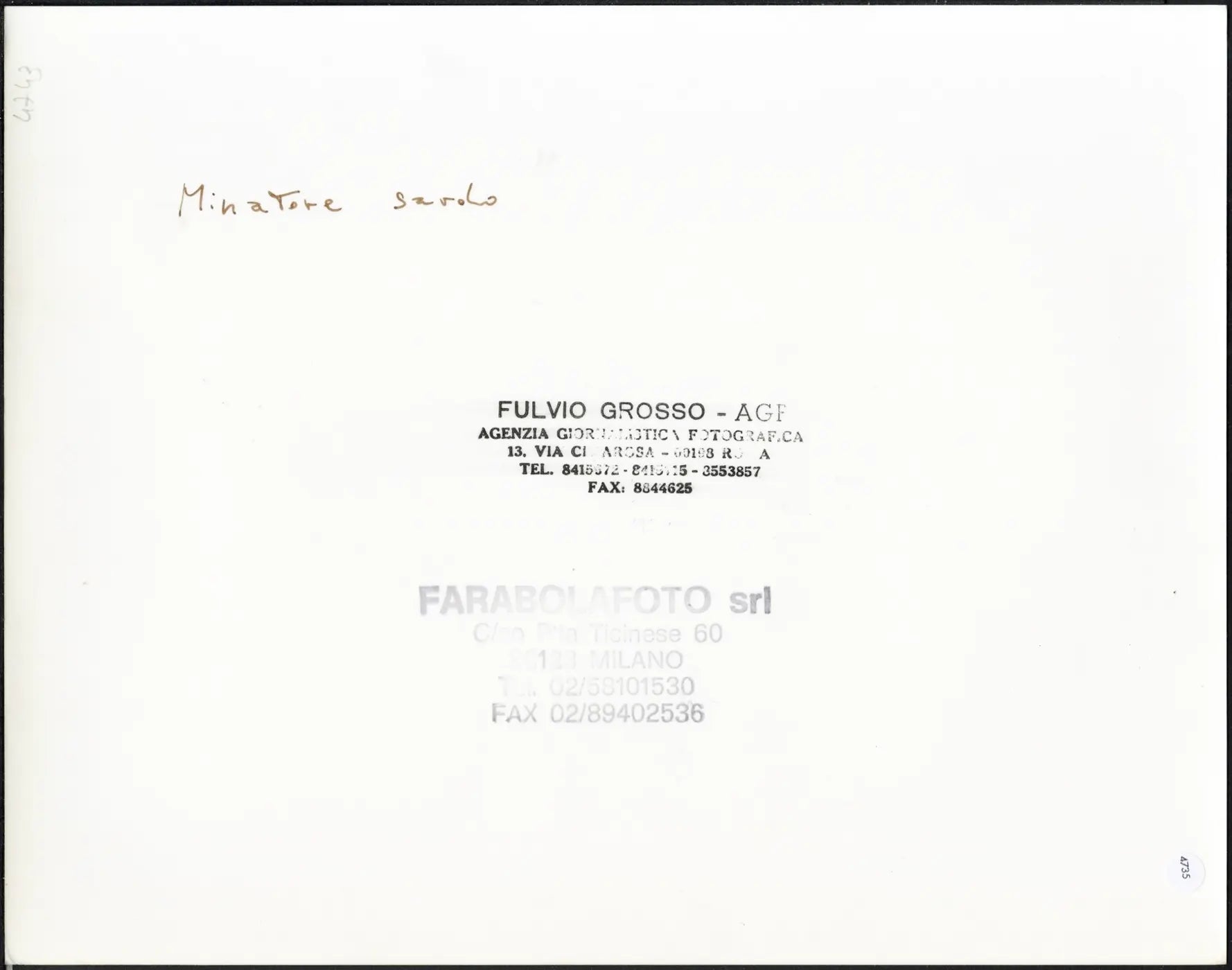 Miniera di Montevecchio occupata 1991 Ft 4735 - Stampa 24x30 cm - Farabola Stampa ai sali d'argento