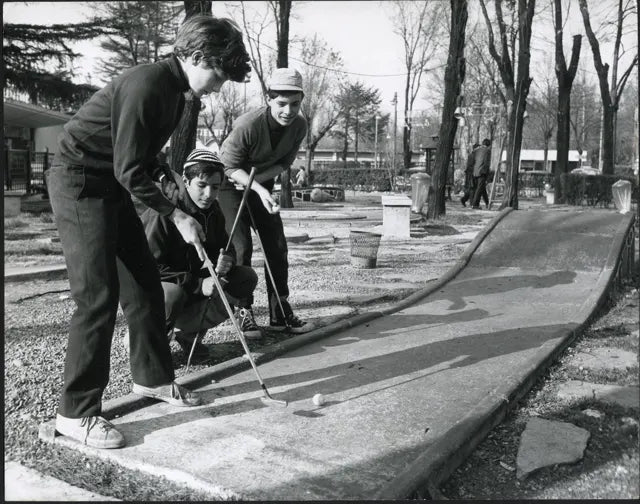 Minigolf ai Giardini Pubblici anni 60 Ft 3438 - Stampa 21x27 cm - Farabola Stampa ai sali d'argento