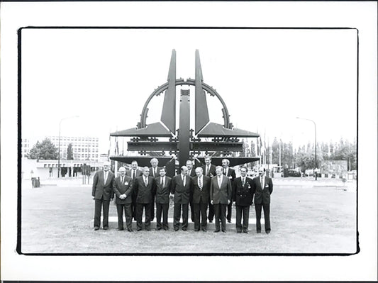 Ministri della Difesa alla Nato 1991 Ft 5051 - Stampa 24x18 cm - Farabola Stampa ai sali d'argento